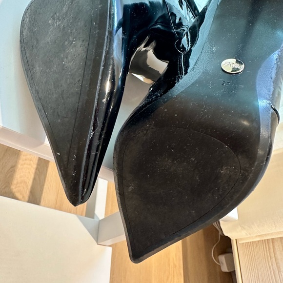 ZARA zip up boots. Black patent. Size 37 - Picture 3 of 4